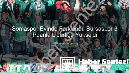 Somaspor Evinde Farklandı: Bursaspor 3 Puanla Liderliğe Yükseldi