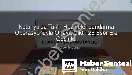 Kütahya Jandarması’ndan Nefes Kesen Tarihi Eser Operasyonu: 28 Değerli Kitap Ele Geçirildi