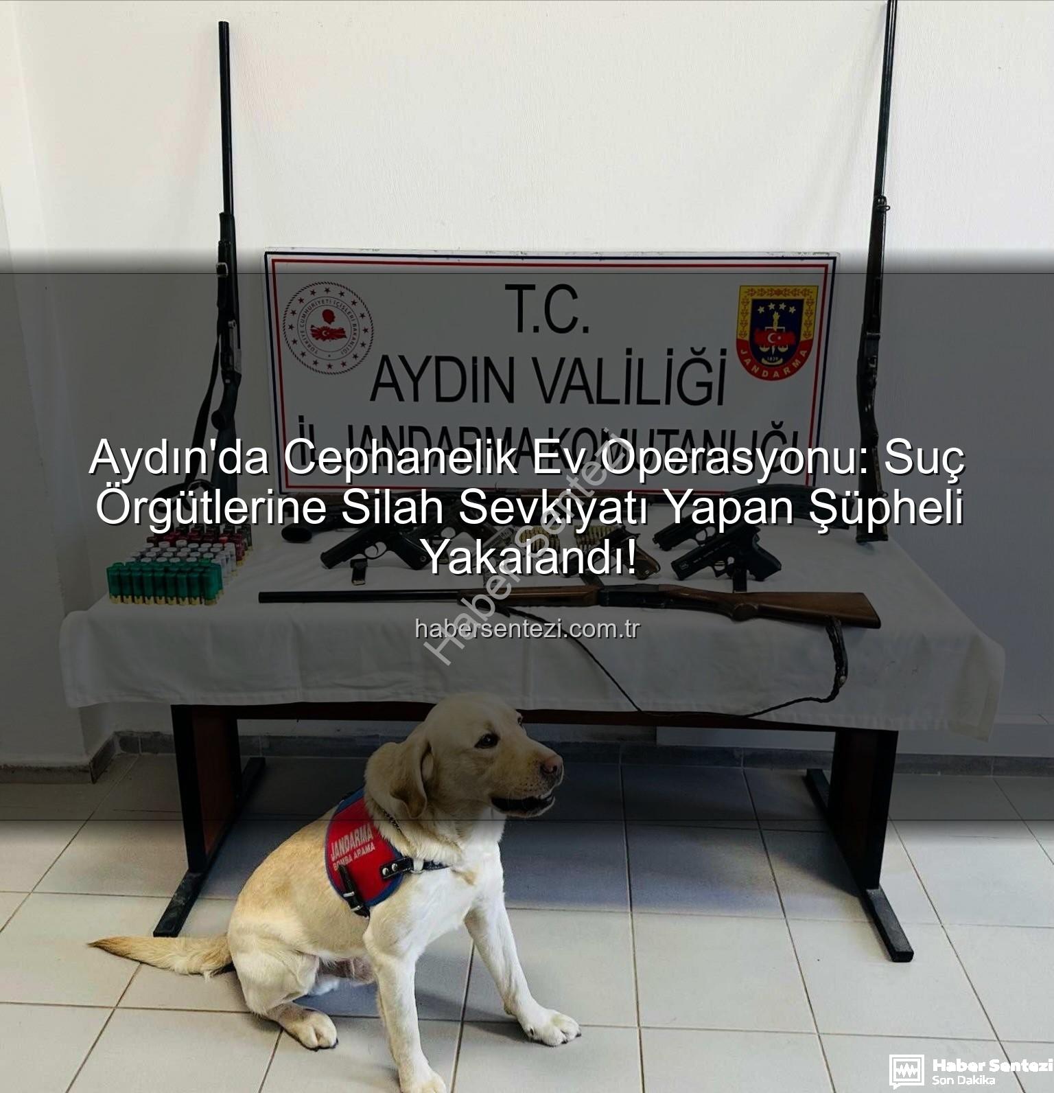 ruhsatsız silah - Aydın'da Cephanelik Ev Operasyonu: Suç Örgütlerine Silah Sevkiyatı Yapan Şüpheli Yakalandı!