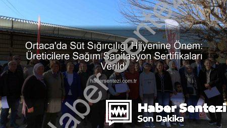 Ortaca’da Süt Sığırcılığı Hijyenine Önem: Üreticilere Sağım Sanitasyon Sertifikaları Verildi