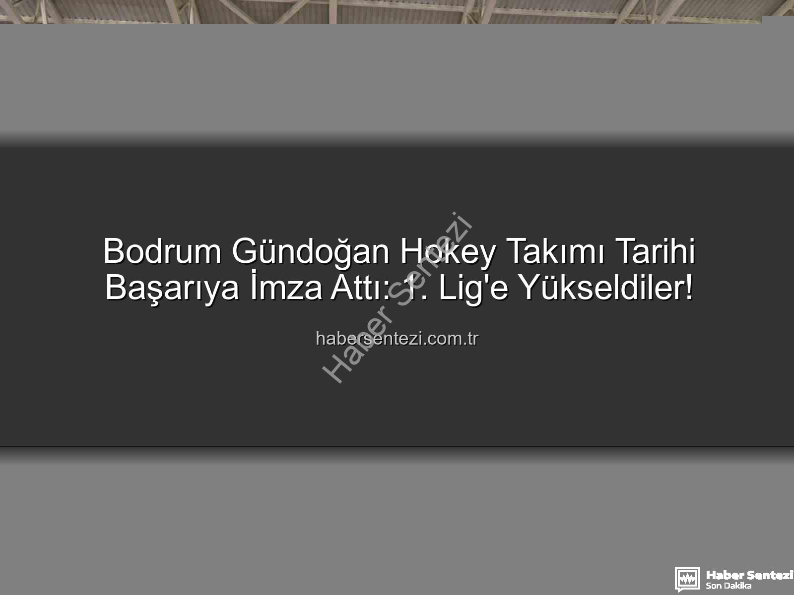 Bodrum Gündoğan Hokey - Bodrum Gündoğan Hokey Takımı Tarihi Başarıya İmza Attı: 1. Lig'e Yükseldiler!