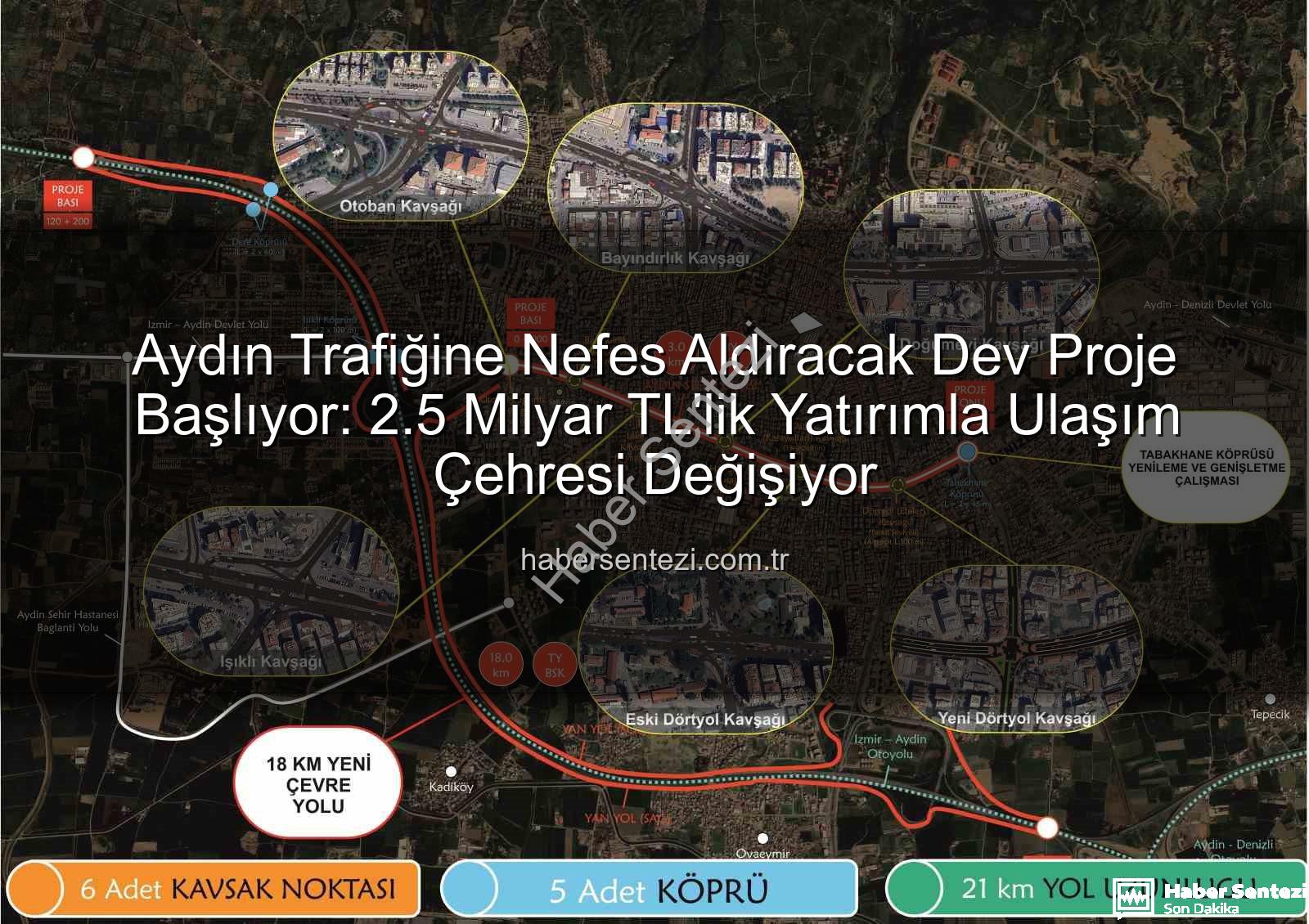 Aydın trafik sorunu - Aydın Trafiğine Nefes Aldıracak Dev Proje Başlıyor: 2.5 Milyar TL'lik Yatırımla Ulaşım Çehresi Değişiyor